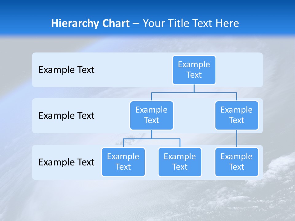A Blue Planet With A White Disk In The Middle Of It PowerPoint Template