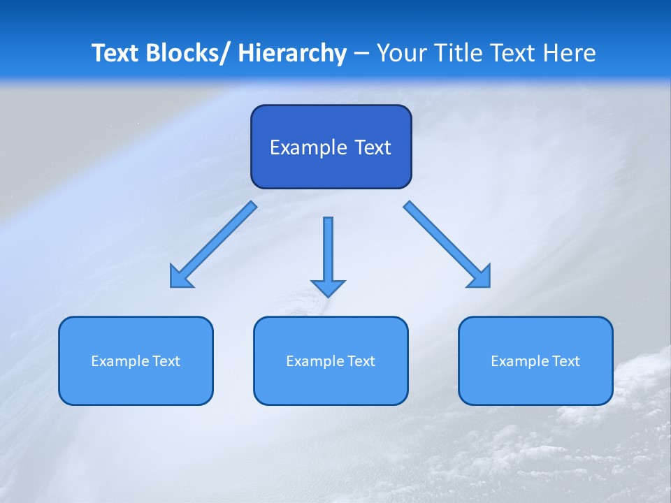 A Blue Planet With A White Disk In The Middle Of It PowerPoint Template