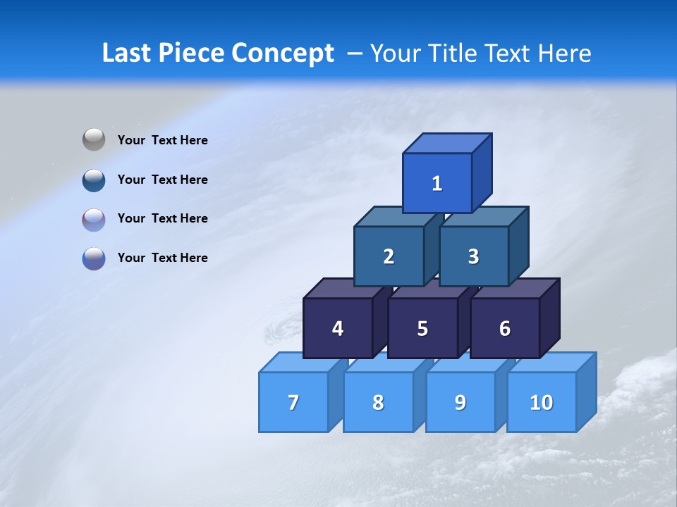 A Blue Planet With A White Disk In The Middle Of It PowerPoint Template