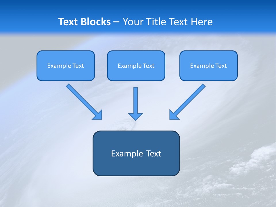 A Blue Planet With A White Disk In The Middle Of It PowerPoint Template