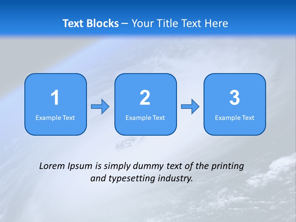 A Blue Planet With A White Disk In The Middle Of It PowerPoint Template