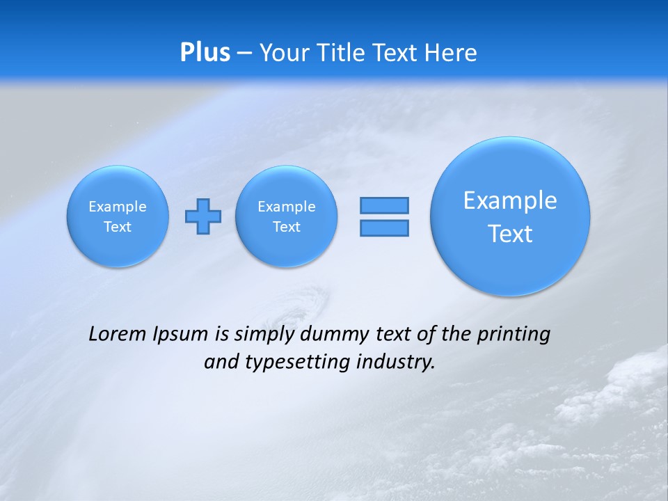 A Blue Planet With A White Disk In The Middle Of It PowerPoint Template