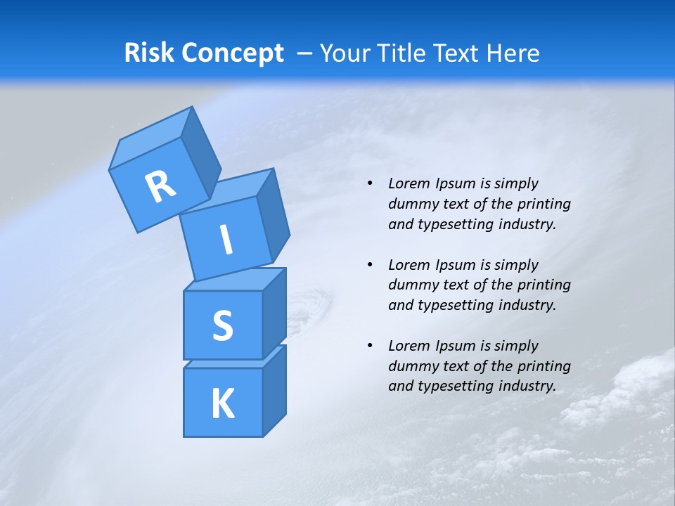 A Blue Planet With A White Disk In The Middle Of It PowerPoint Template
