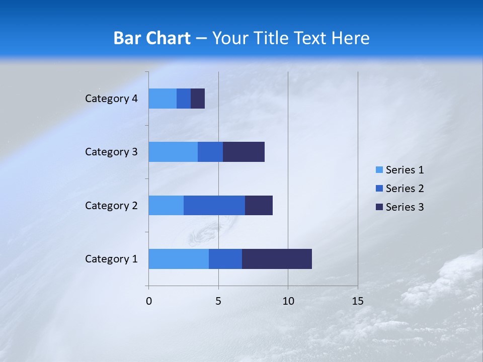 A Blue Planet With A White Disk In The Middle Of It PowerPoint Template