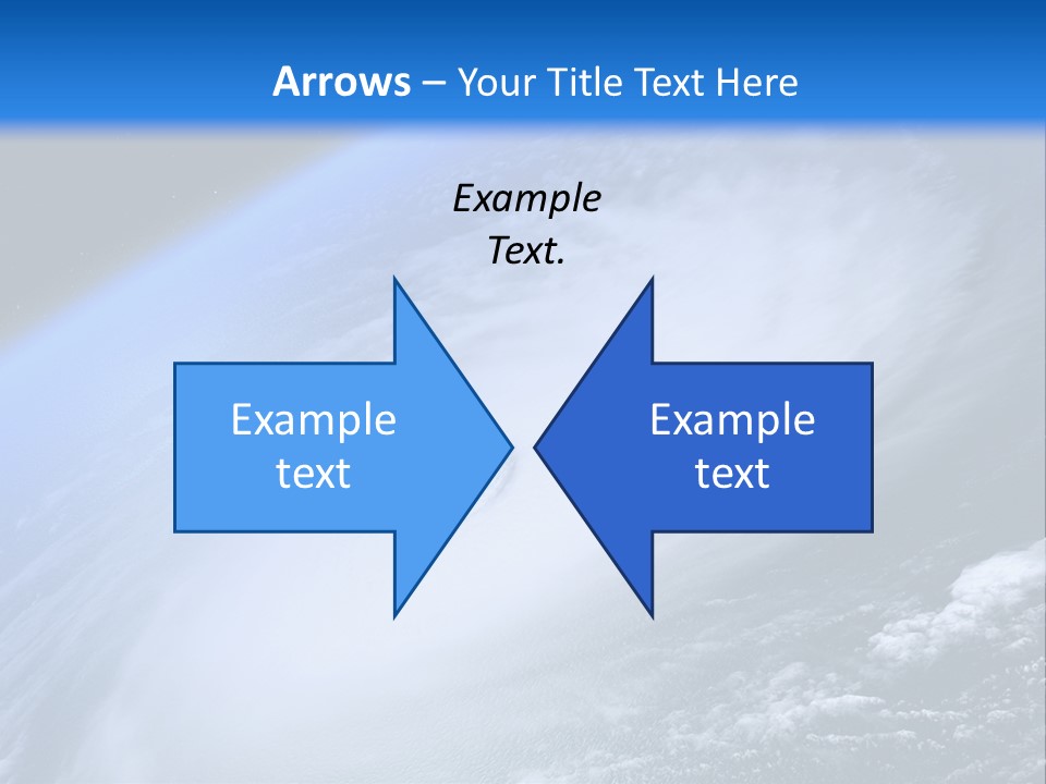 A Blue Planet With A White Disk In The Middle Of It PowerPoint Template
