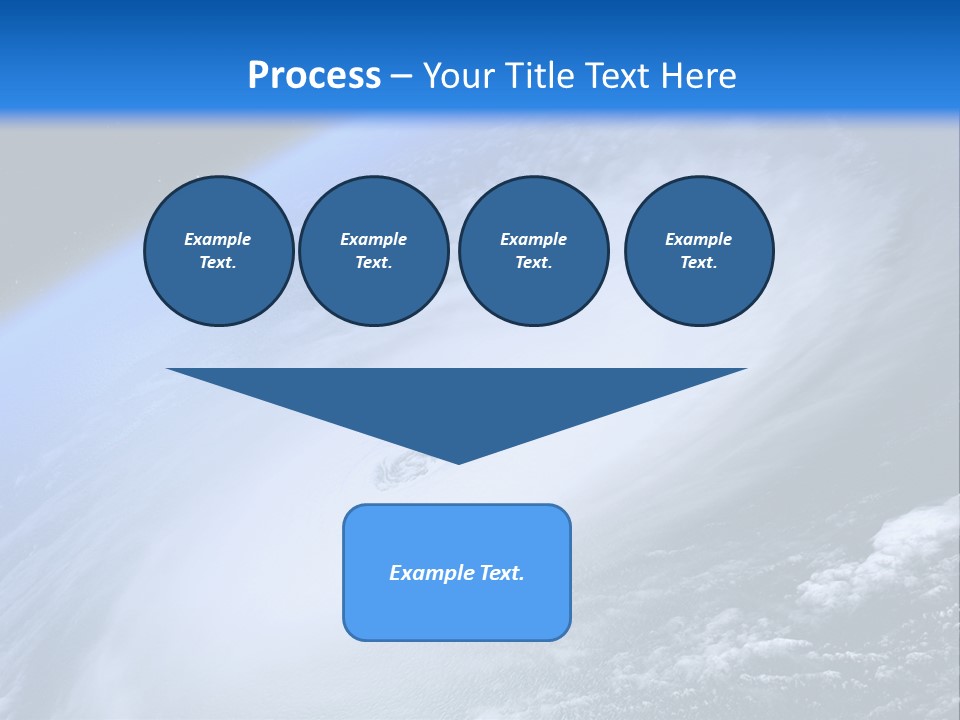 A Blue Planet With A White Disk In The Middle Of It PowerPoint Template