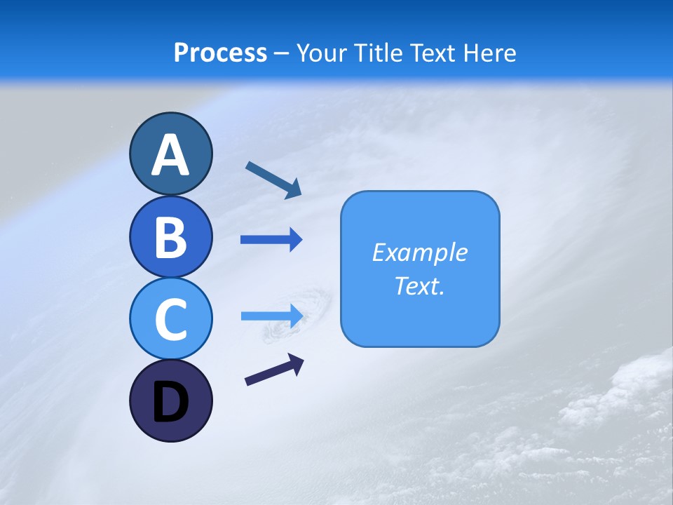 A Blue Planet With A White Disk In The Middle Of It PowerPoint Template
