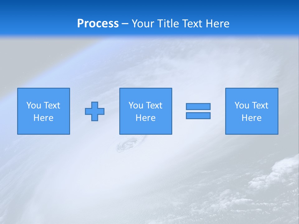 A Blue Planet With A White Disk In The Middle Of It PowerPoint Template