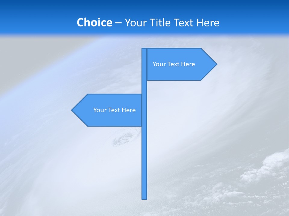 A Blue Planet With A White Disk In The Middle Of It PowerPoint Template