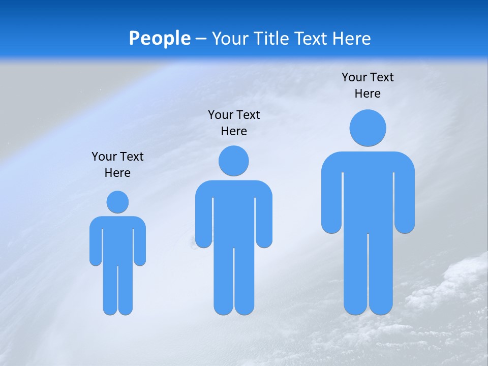 A Blue Planet With A White Disk In The Middle Of It PowerPoint Template