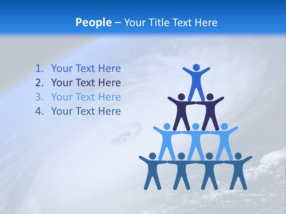 A Blue Planet With A White Disk In The Middle Of It PowerPoint Template