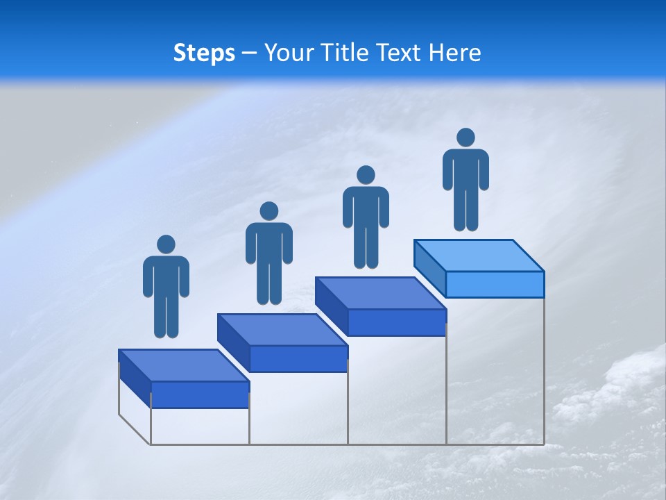 A Blue Planet With A White Disk In The Middle Of It PowerPoint Template
