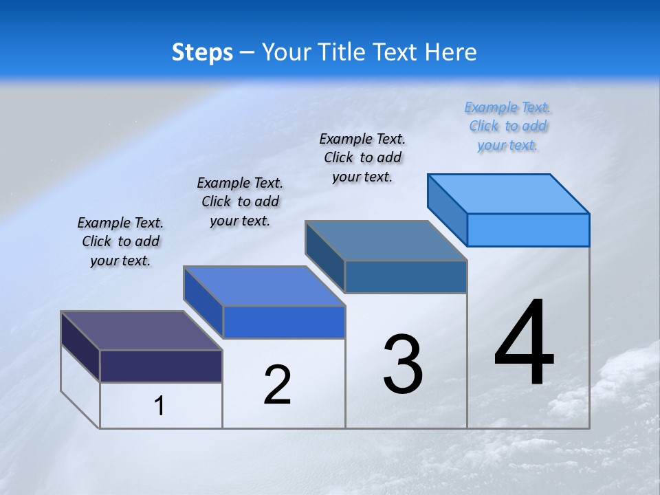 A Blue Planet With A White Disk In The Middle Of It PowerPoint Template