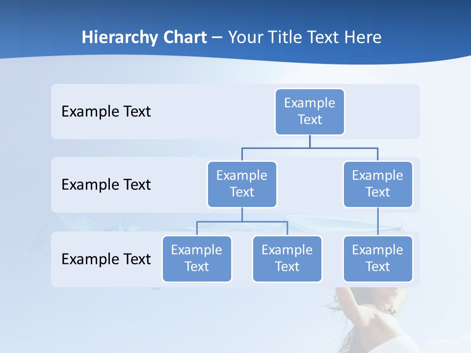 A Woman Holding A Blue Scarf In The Air PowerPoint Template