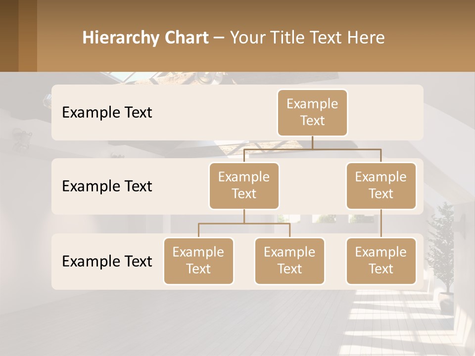 A Room With A Skylight And A Bed In It PowerPoint Template