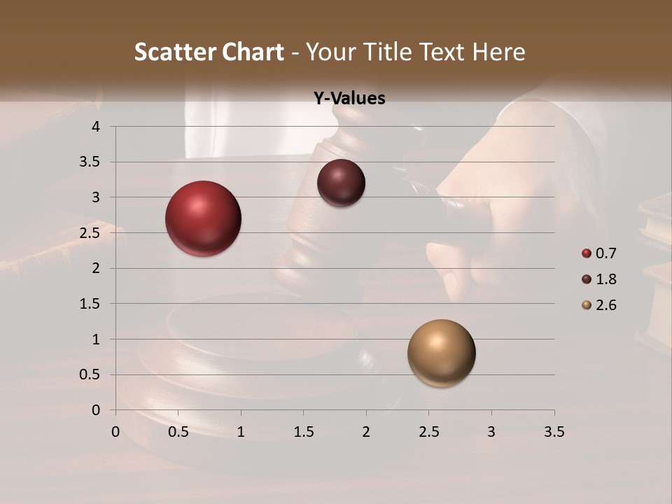 A Person Holding A Wooden Gaven On Top Of A Table PowerPoint Template