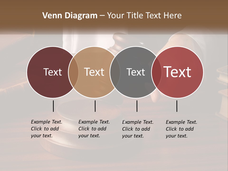 A Person Holding A Wooden Gaven On Top Of A Table PowerPoint Template