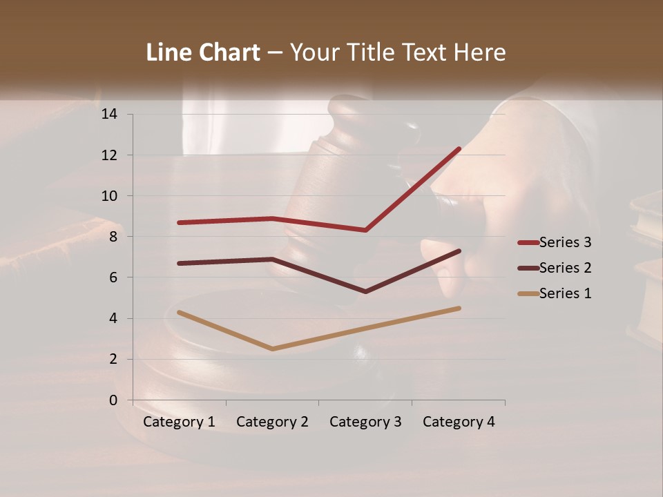 A Person Holding A Wooden Gaven On Top Of A Table PowerPoint Template