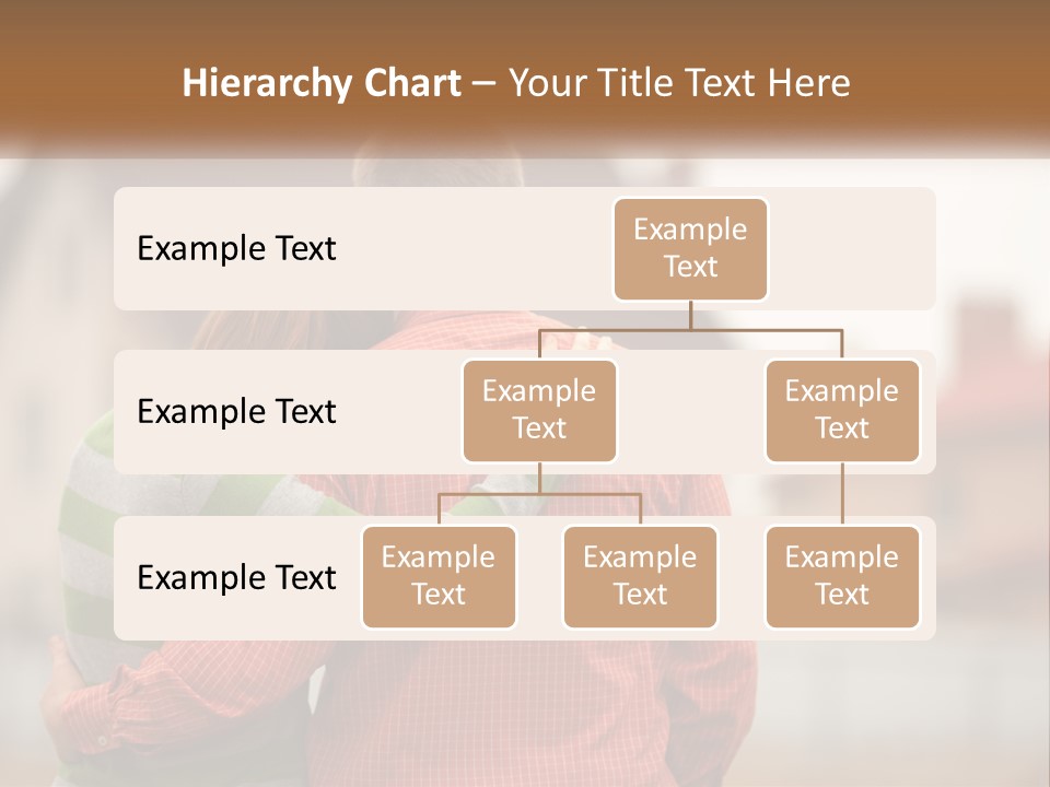 A Man And Woman Embracing In Front Of A House PowerPoint Template