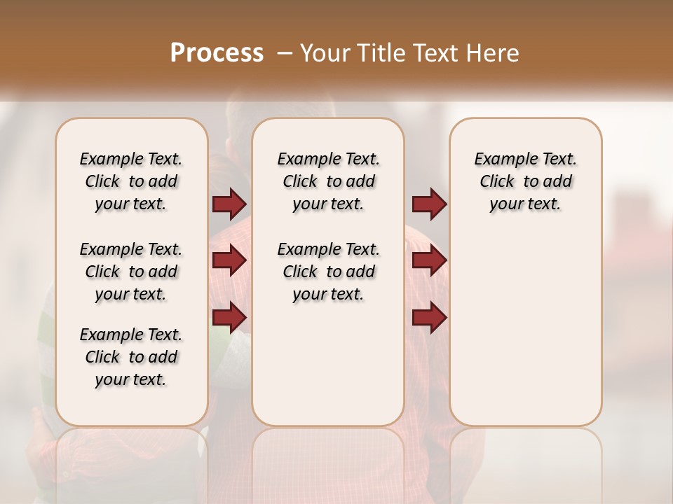 A Man And Woman Embracing In Front Of A House PowerPoint Template
