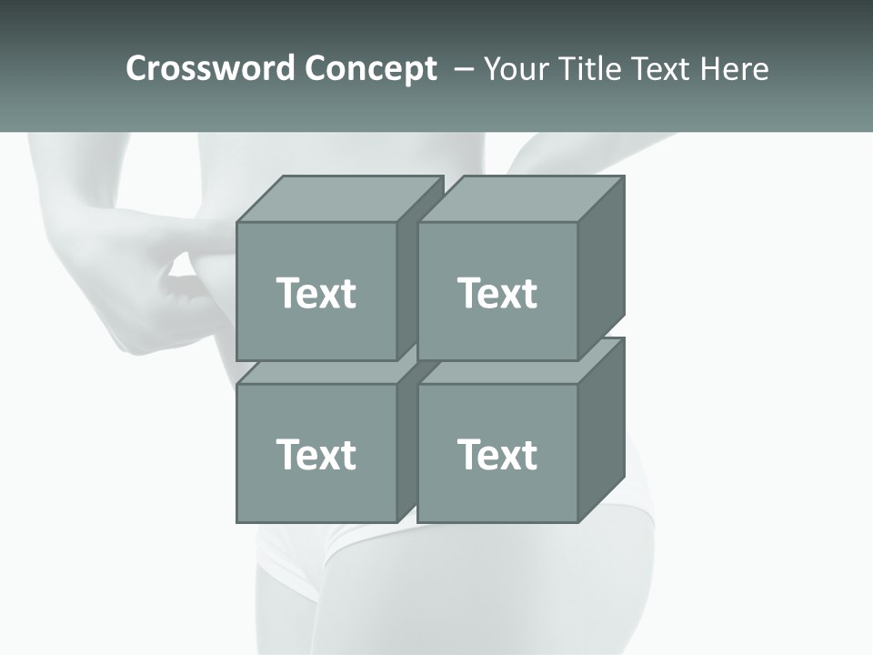 A Woman's Butt Is Shown With The Words Name Of Presentation PowerPoint Template
