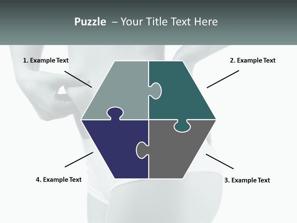 A Woman's Butt Is Shown With The Words Name Of Presentation PowerPoint Template