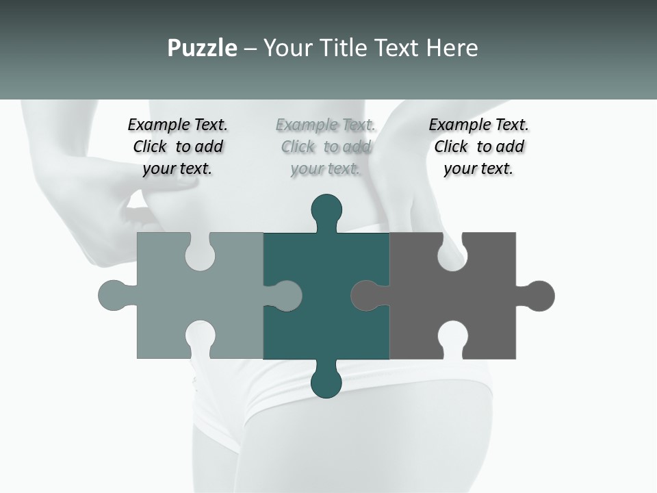 A Woman's Butt Is Shown With The Words Name Of Presentation PowerPoint Template