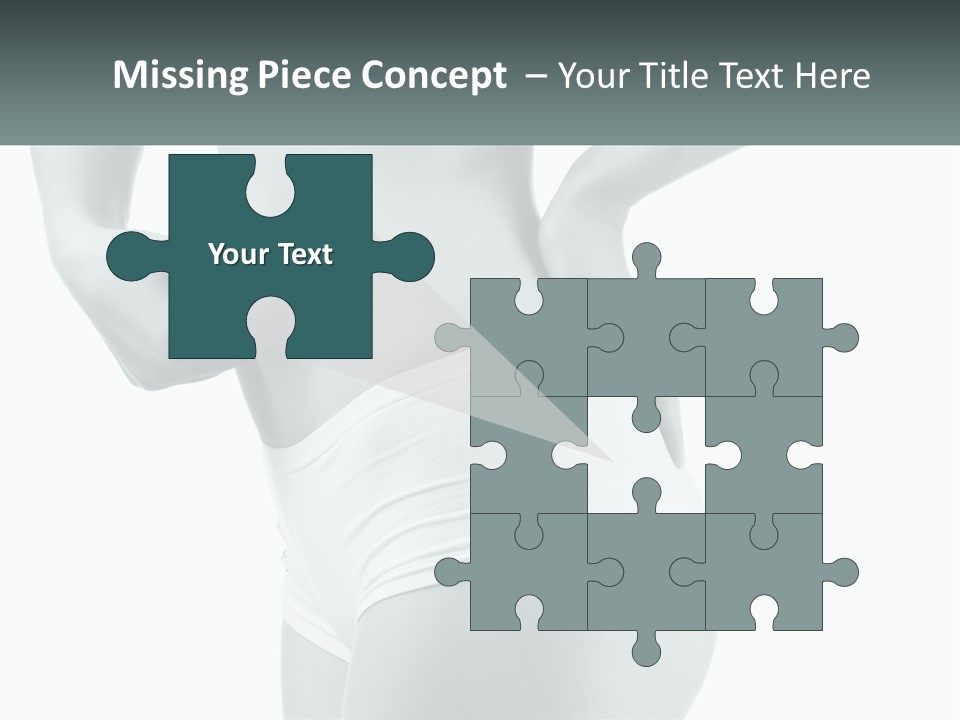 A Woman's Butt Is Shown With The Words Name Of Presentation PowerPoint Template