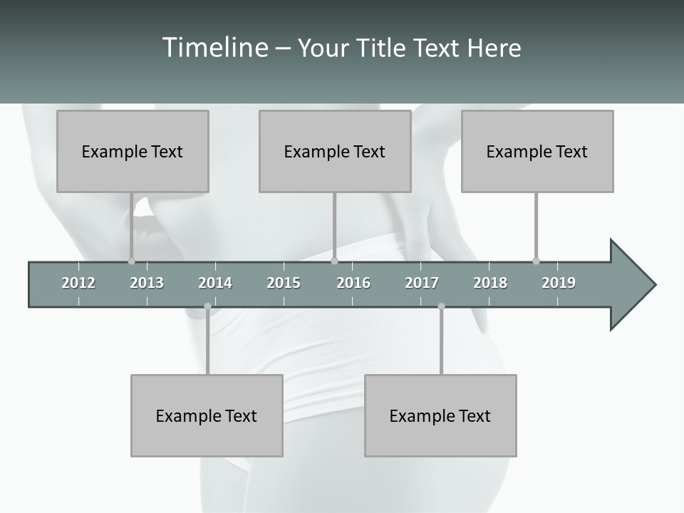 A Woman's Butt Is Shown With The Words Name Of Presentation PowerPoint Template
