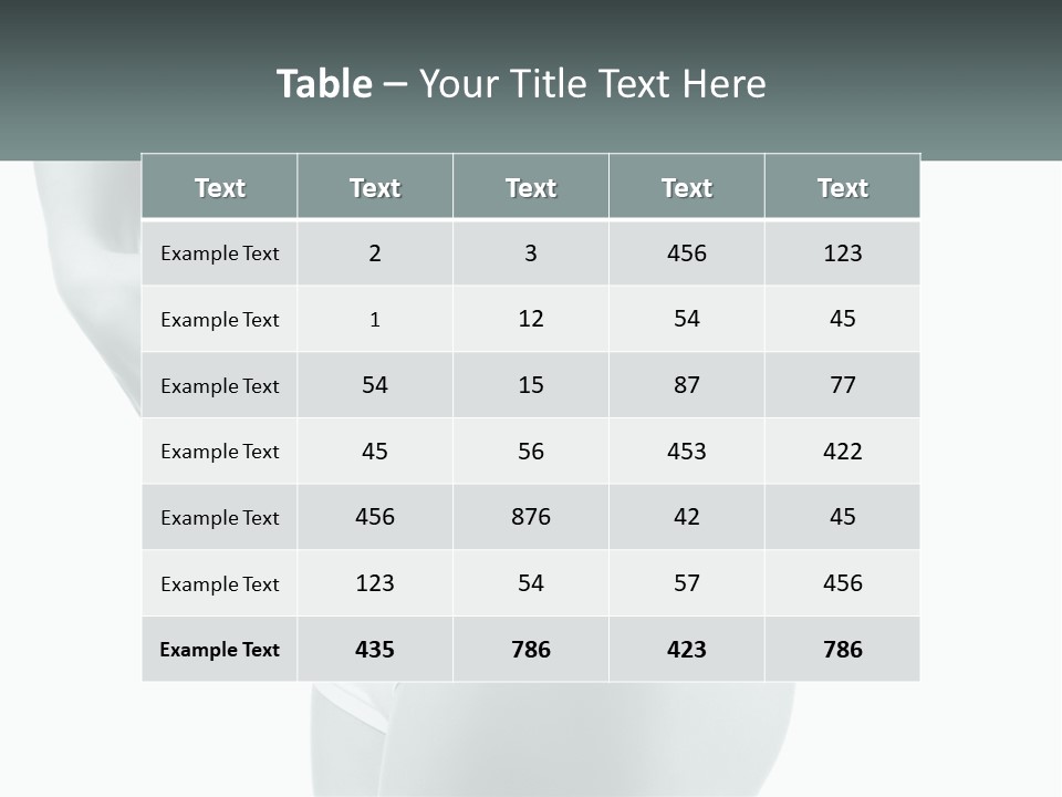 A Woman's Butt Is Shown With The Words Name Of Presentation PowerPoint Template