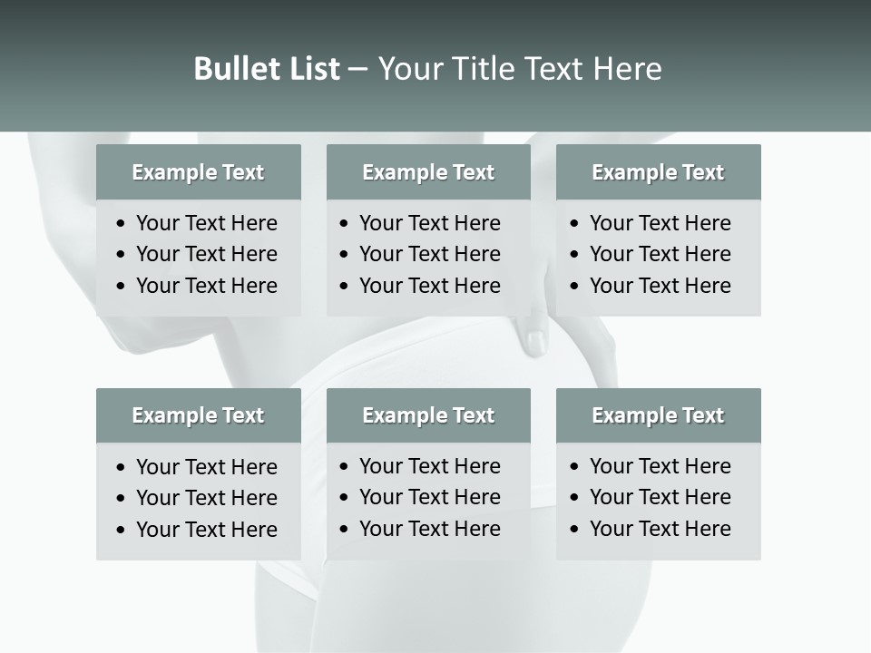 A Woman's Butt Is Shown With The Words Name Of Presentation PowerPoint Template