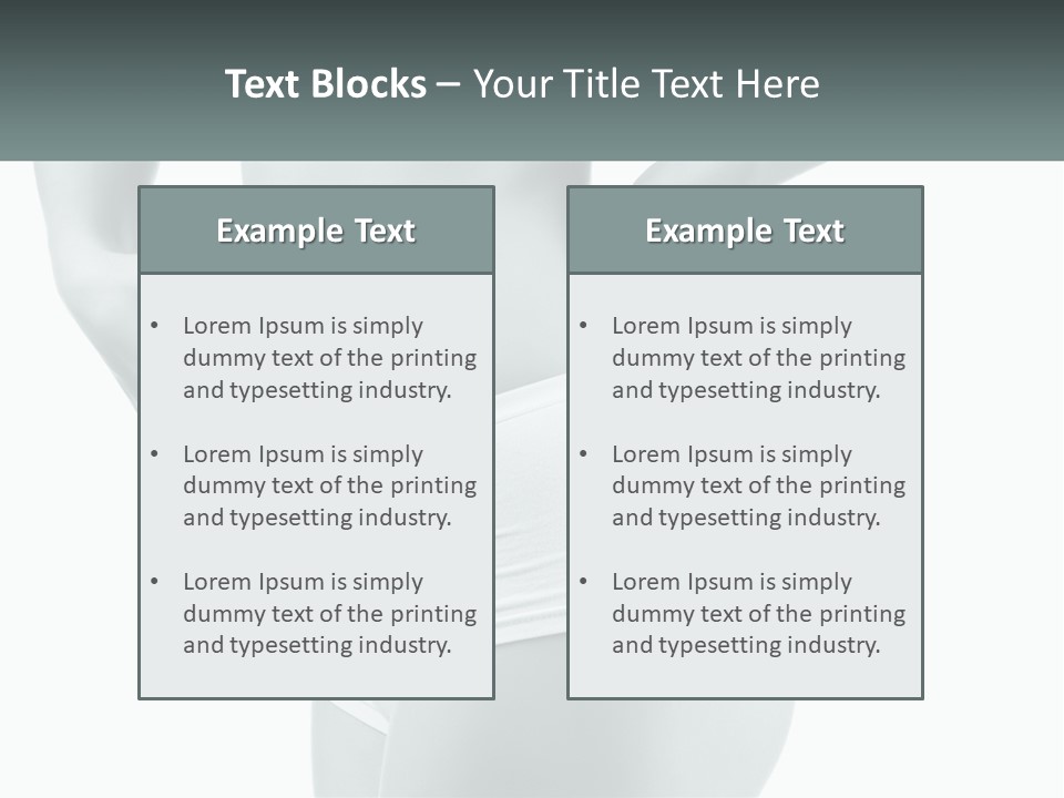 A Woman's Butt Is Shown With The Words Name Of Presentation PowerPoint Template
