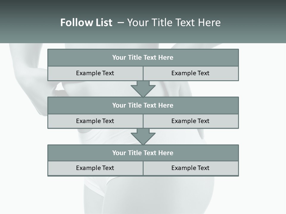 A Woman's Butt Is Shown With The Words Name Of Presentation PowerPoint Template