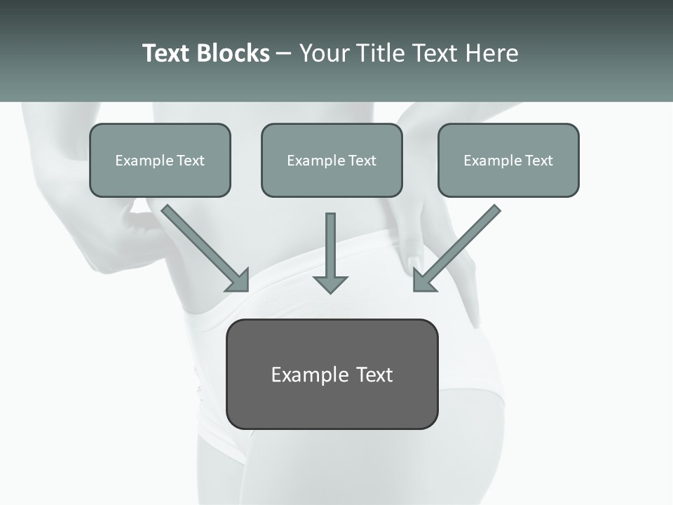 A Woman's Butt Is Shown With The Words Name Of Presentation PowerPoint Template