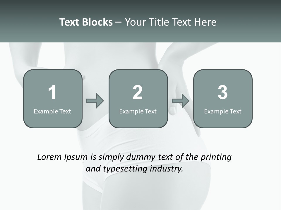 A Woman's Butt Is Shown With The Words Name Of Presentation PowerPoint Template