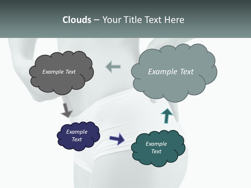 A Woman's Butt Is Shown With The Words Name Of Presentation PowerPoint Template