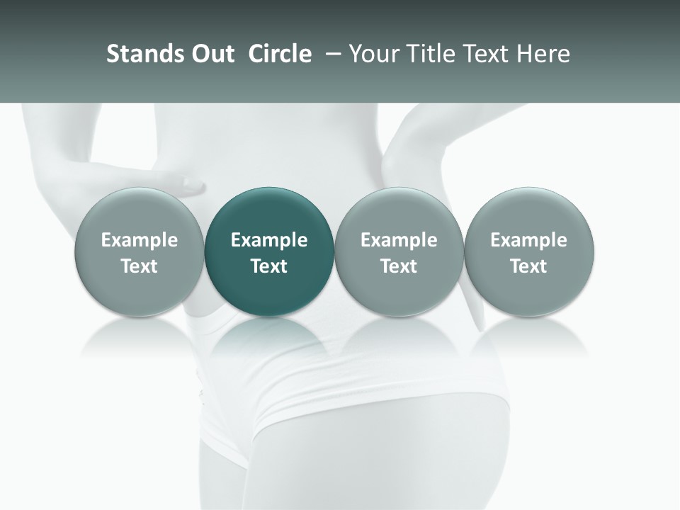 A Woman's Butt Is Shown With The Words Name Of Presentation PowerPoint Template