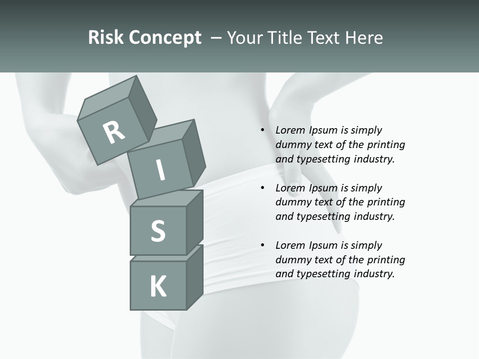 A Woman's Butt Is Shown With The Words Name Of Presentation PowerPoint Template