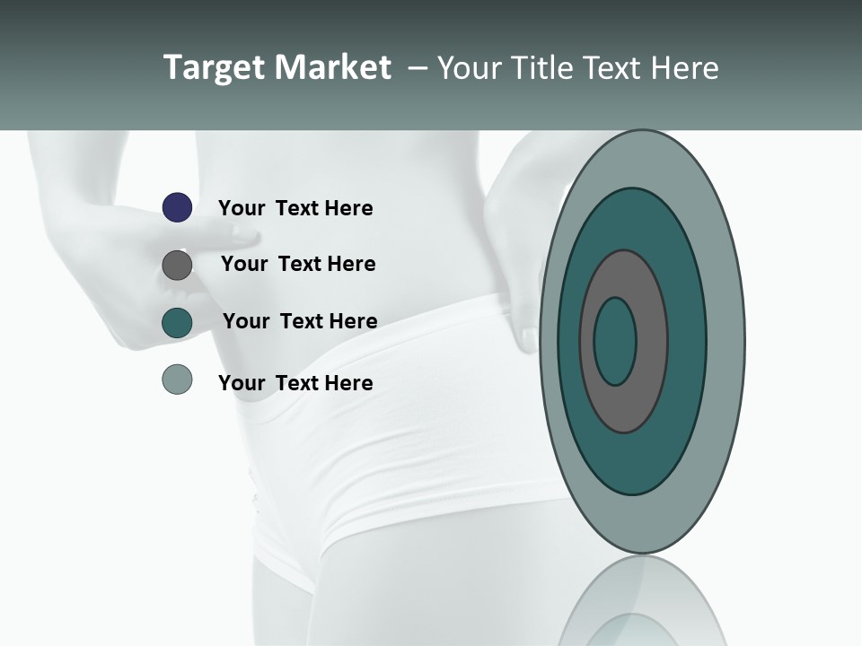 A Woman's Butt Is Shown With The Words Name Of Presentation PowerPoint Template