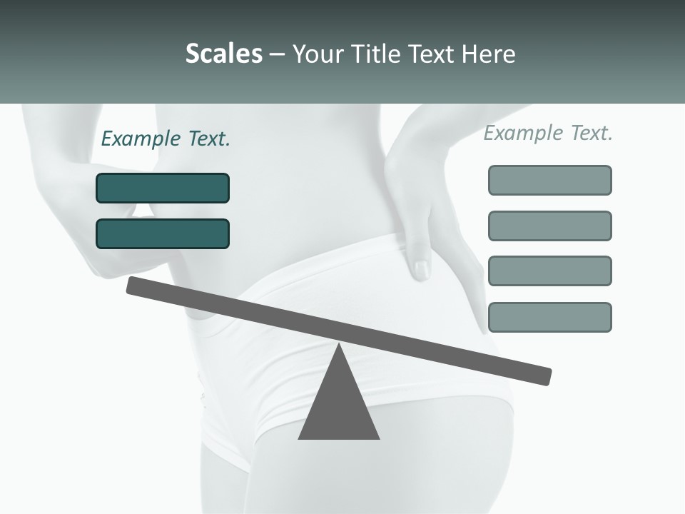 A Woman's Butt Is Shown With The Words Name Of Presentation PowerPoint Template