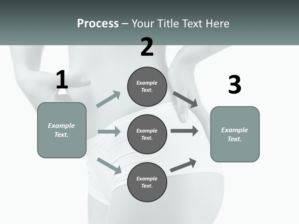 A Woman's Butt Is Shown With The Words Name Of Presentation PowerPoint Template