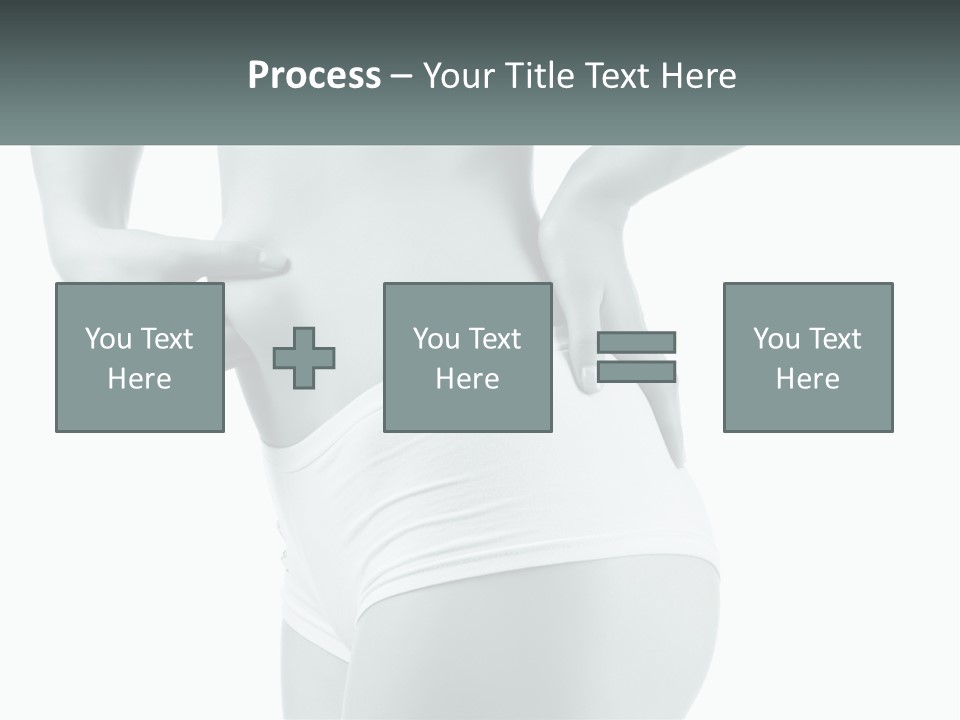 A Woman's Butt Is Shown With The Words Name Of Presentation PowerPoint Template