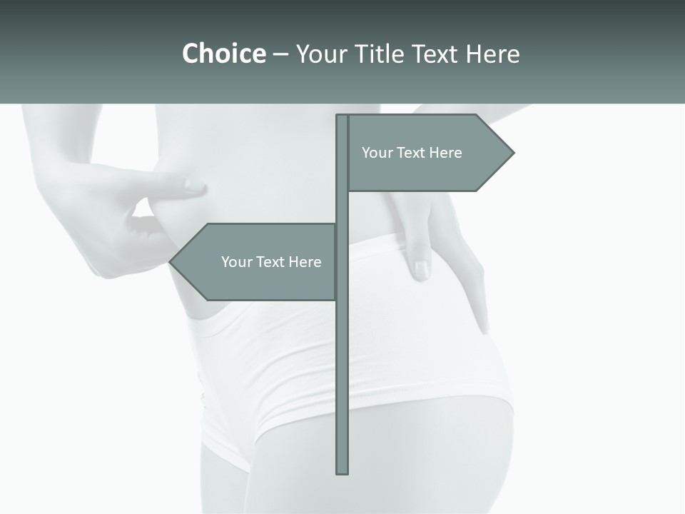 A Woman's Butt Is Shown With The Words Name Of Presentation PowerPoint Template