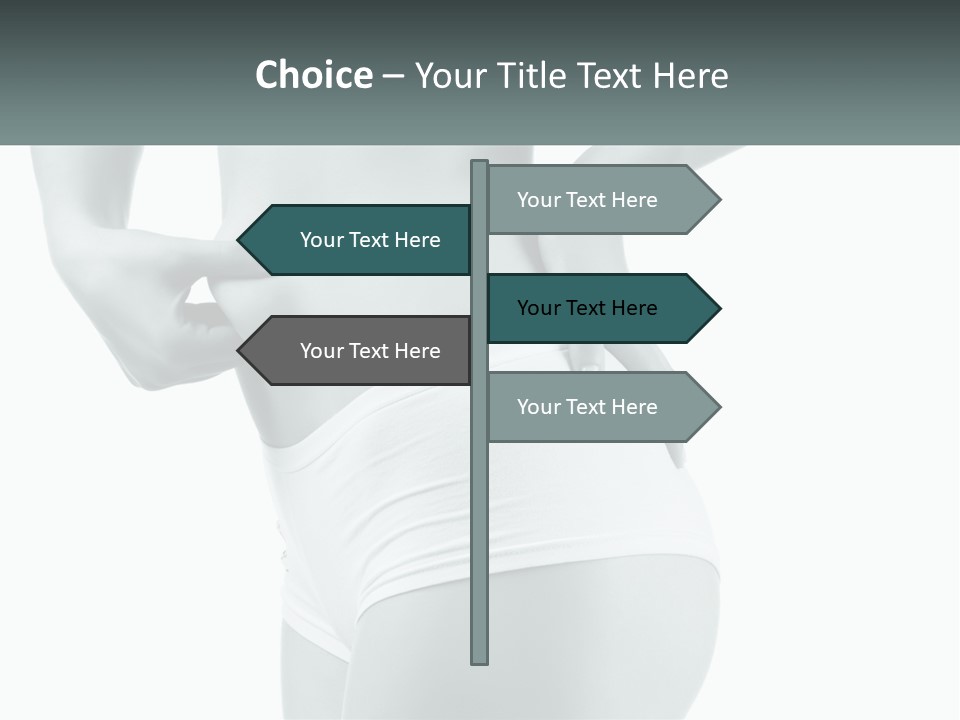 A Woman's Butt Is Shown With The Words Name Of Presentation PowerPoint Template
