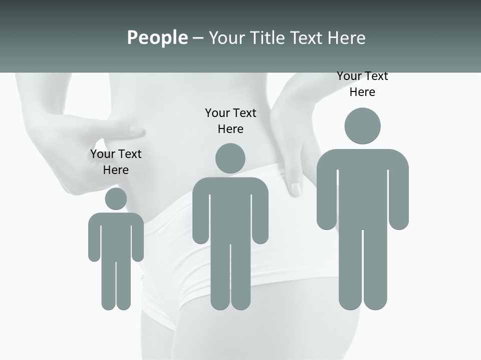 A Woman's Butt Is Shown With The Words Name Of Presentation PowerPoint Template