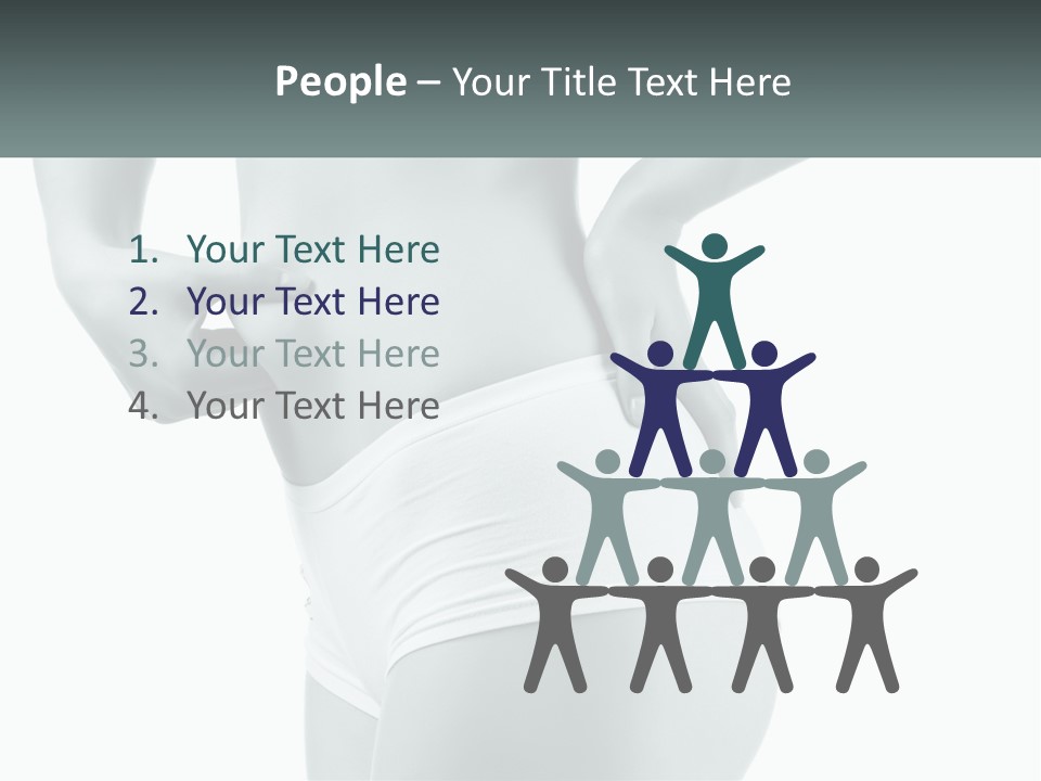 A Woman's Butt Is Shown With The Words Name Of Presentation PowerPoint Template