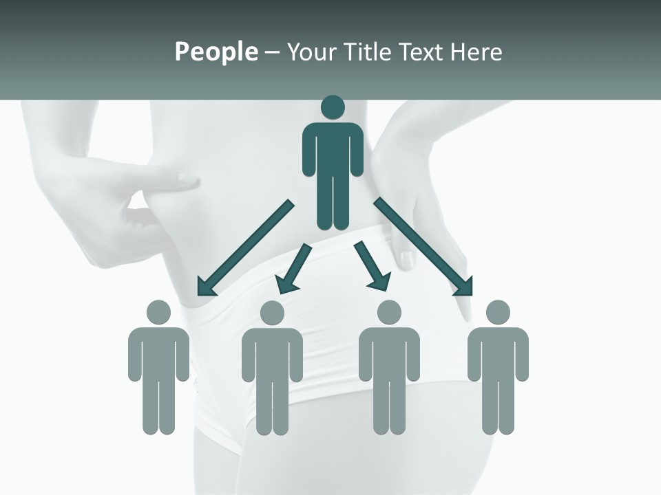 A Woman's Butt Is Shown With The Words Name Of Presentation PowerPoint Template