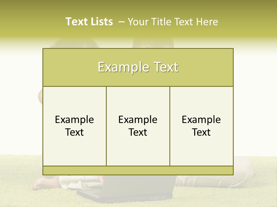 A Man And A Woman Sitting On The Floor With A Laptop PowerPoint Template