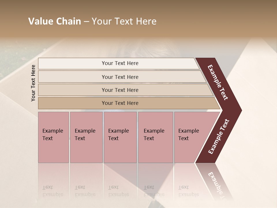 A Little Girl Sitting Inside Of A Cardboard Box PowerPoint Template