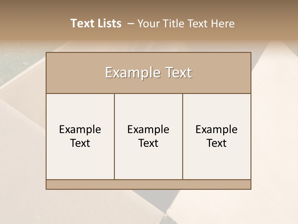 A Little Girl Sitting Inside Of A Cardboard Box PowerPoint Template